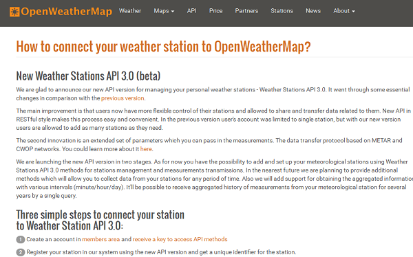 Weather Stations API 3.0